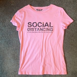 SHEIN Pink Graphic Shirt
